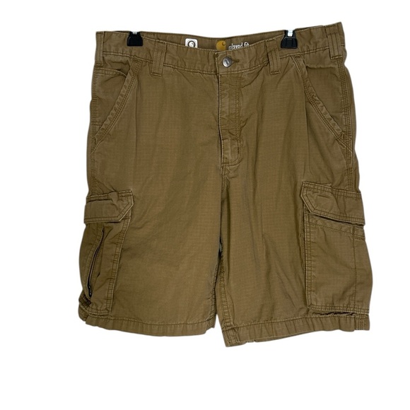Carhartt Brown Cargo Shorts with Sturdy Material Sz 36 - Picture 1 of 7